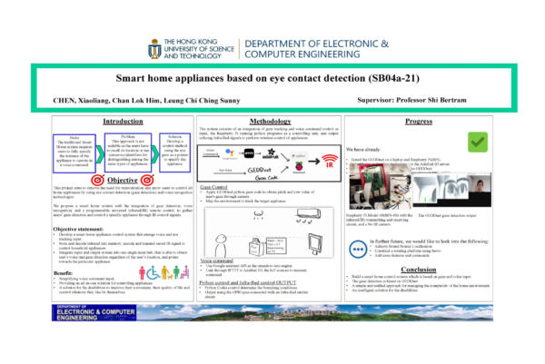 Smart home appliances based on eye contact detection
