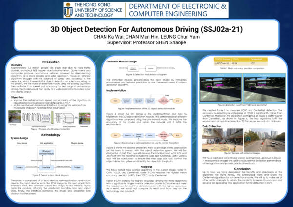 3D Object Detection for Autonomous Driving